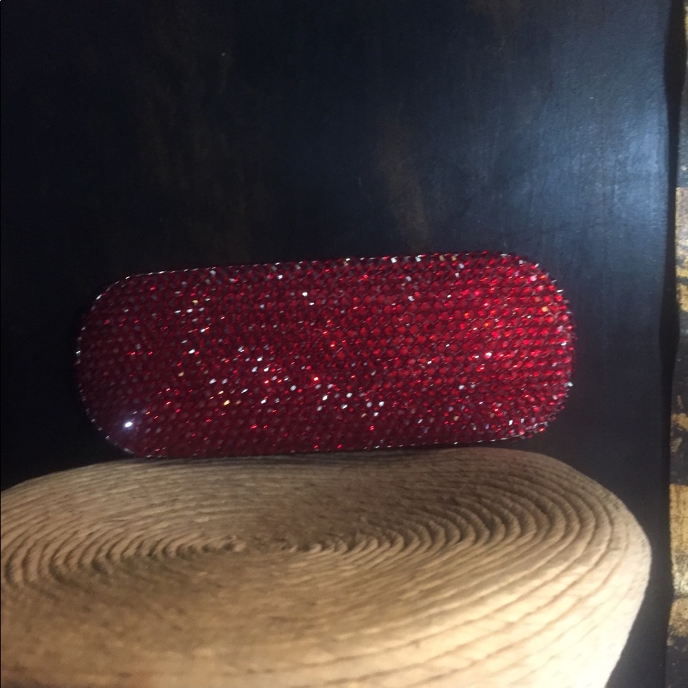 Ruby Red Crystal Eyeglass Case. - image 6